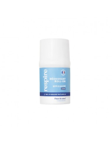Respire Déodorant Roll-on Fraîcheur 24h Fleur de coton 15ml
