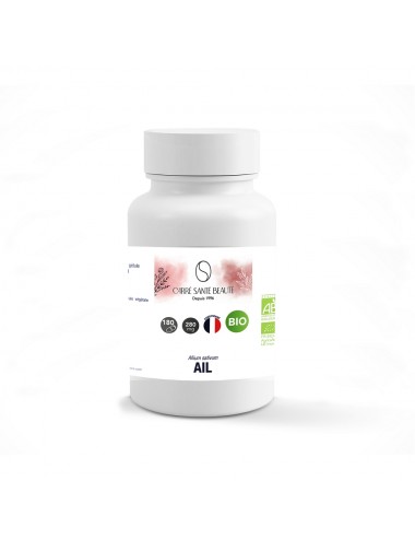 Complément Alimentaire à Base de Poudre d'Ail Bio Dosée à 280mg 180 Gélules
