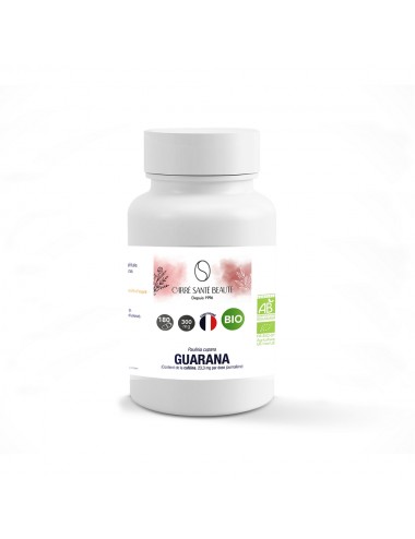 Complément Alimentaire à Base de Poudre de Guarana Bio Dosée à 300mg 180 Gélules