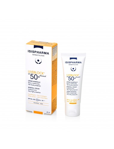 IsisPharma Uveblock Solaires Crème Minérale Invisible SPF50 40ml