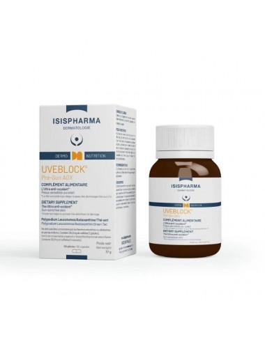 IsisPharma UveBlock Pré-sun AOX 60 Gélules