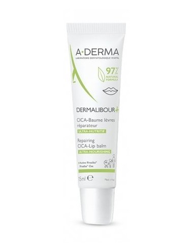 Aderma Dermalibour+ Cica-Baume Lèvres Réparateur 15ml