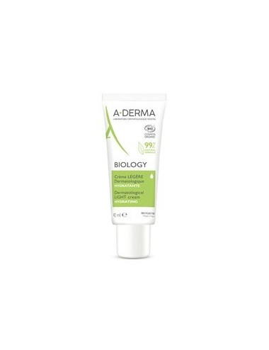 Aderma Biology Crème Légère Dermatologique Hydratante Bio 40ml