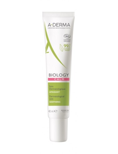 Aderma Biology Soin Dermatologique Apaisant Bio 40ml