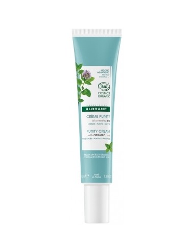 Klorane Crème pureté à la Menthe aquatique BIO 40ml