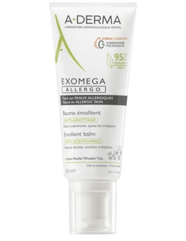 Aderma Exomega Allergo Baume émollient anti-grattage 40ml