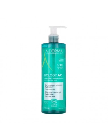 Aderma Biology AC Gel Moussant Nettoyant Purifiant 400ml