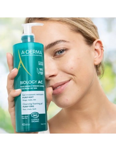 Aderma Biology AC Gel Moussant Nettoyant Purifiant 400ml