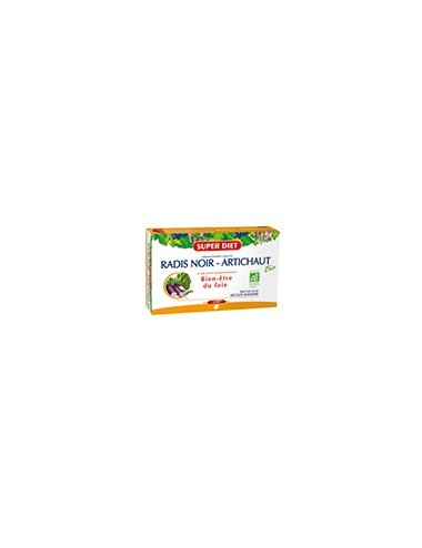 Super Diet radis noir artichaut bio 20 ampoules