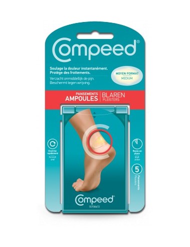 Compeed Pansements Ampoules Moyen Format X5