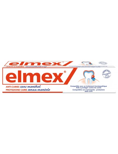 Elmex Dentifrice Anti-Caries Sans Menthol - 75 ml