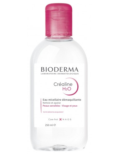 Bioderma Créaline H2O Eau Micellaire Démaquillante Visage et Yeux peaux sensibles 250ml