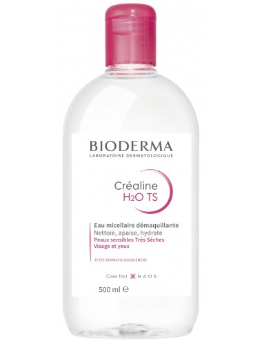 Bioderma Créaline H2O TS Eau micellaire Démaquillante peaux très sèches 500ml