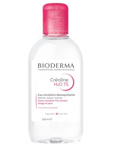 Bioderma Créaline H2O TS Eau micellaire Démaquillante peaux très sèches 250ml
