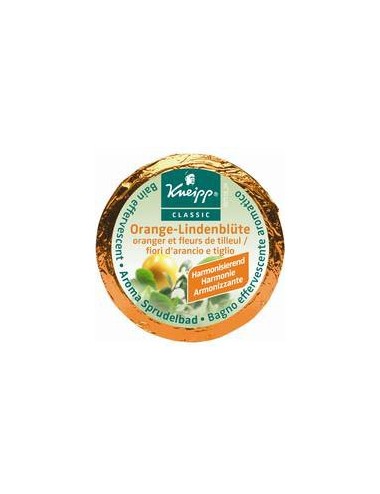 Kneipp Galets de Bain Effervescents Oranger Fleurs de tilleul 80g