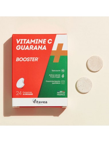 Nutrisanté Vitavea Vitamine C Guarana Booster 24 Comprimés à Croquer