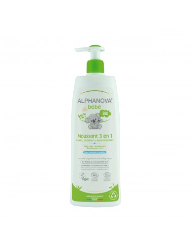 Alphanova Bébé Moussant 3 en 1 Bio 500ml