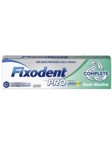Fixodent Pro Complete Soin Neutre Crème adhésive 47g