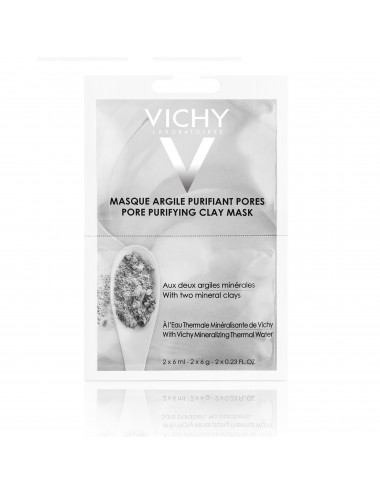 Vichy Pureté thermale Masque bi-dose Argile purifiant 2x6 ml