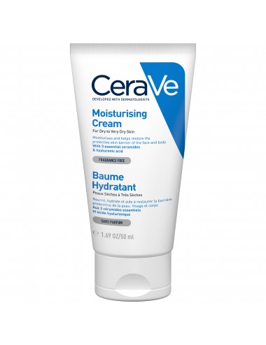 CeraVe Baume Hydratant visage et corps pour les peaux sèches à très sèches 50 ml