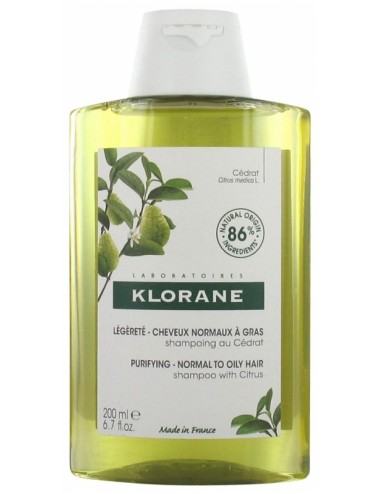 Klorane Shampoing au Cédrat 200ml