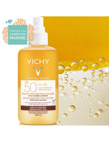 Vichy Capital Soleil Eau de protection solaire hâle sublimé SPF50