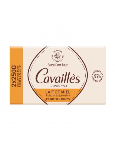 Rogé Cavaillès Savon Extra-Doux Lait & Miel 2x250g