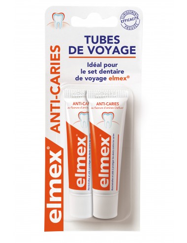 Elmex Tubes de voyages Anti-Caries -2x12ml