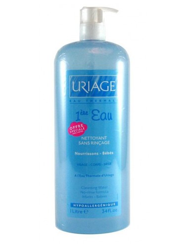 Uriage Bébé - 1ère Eau Nettoyante - Flacon pompe 1 litre