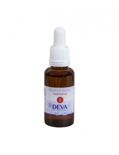 Deva Elixir composé aux Fleurs de Bach BIO N°1 Assistance 30ml