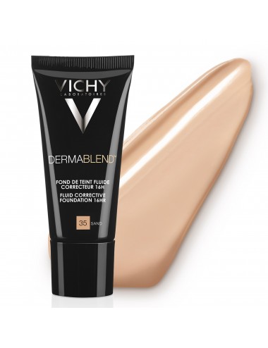 Vichy Dermablend Fond de teint fluide correcteur Tube 30ml - Teinte 35 SABLE