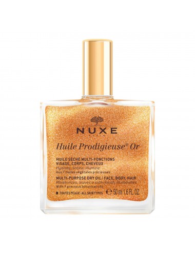 Nuxe Huile prodigieuse or - huile sèche multi-fonctions visage, corps, cheveux 50ml