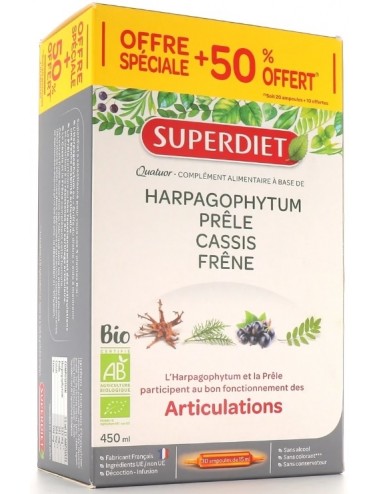 Super Diet Quatuor Articulations Bio ampoules