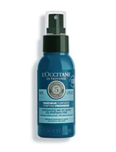 L'Occitane Shampoing sec en Spray Fraîcheur Purifiante 80ml