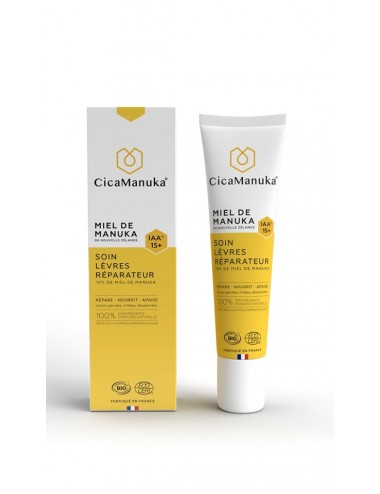 CicaManuka Soin Lèvres Réparateur 10% de Miel de Manuka IAA 15+ Bio 15 ml