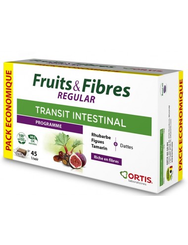 Ortis Fruits et Fibres Regular 45 Cubes à Mâcher