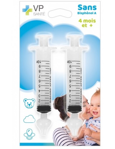 Pack de 2 Mouches Bébé en Seringue Nasale Bébé - contenance 10 ml