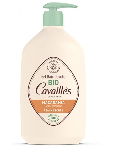 Rogé Cavaillès Gel Bain Douche certifié Bio Huile de Macadamia 1L
