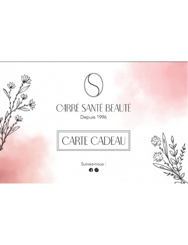 Carte Cadeau Carré Santé Beauté 10€