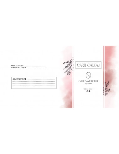 Carte Cadeau Carré Santé Beauté 10€
