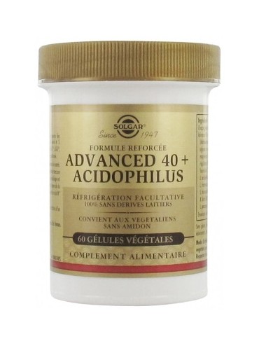 Solgar Advanced 40+ Acidophilus 60 gélules