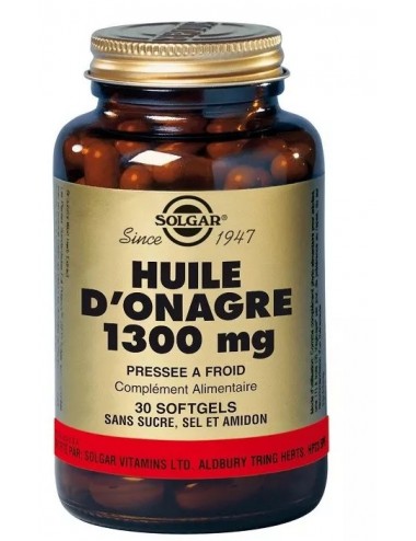 Solgar Huile d'Onagre 1300 mg 30 gélules