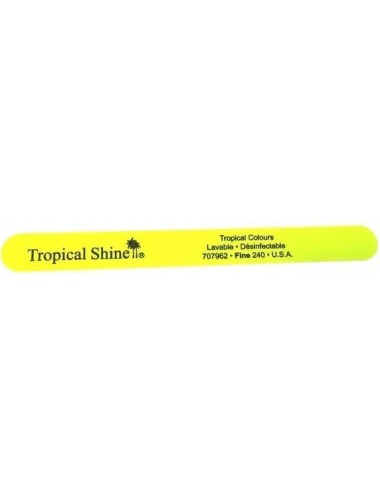 Tropical Shine Lime à Ongles Lavable Désinfectable 707962 Jaune Fluo - Fine - Grain 240