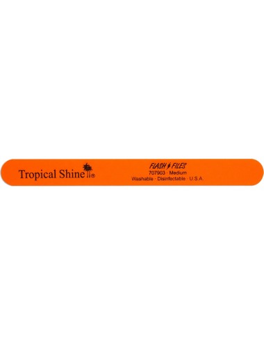 Tropical Shine Lime à Ongles Lavable Désinfectable 707903 Orange Fluo - Medium - Grain 180