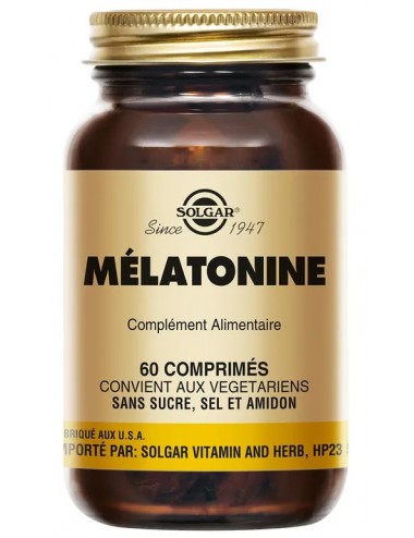Solgar Mélatonine 60 Comprimés 