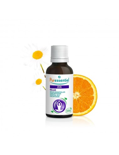Puressentiel Sommeil Detente Diffuse Zen Huiles essentielles pour diffusion 30ml