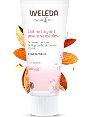 Weleda Lait Nettoyant Peaux Sensibles à l'Amande 75ml