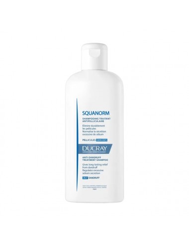 Ducray Squanorm Shampooing Traitant AntiPelliculaire - Pellicules Grasses 200ml
