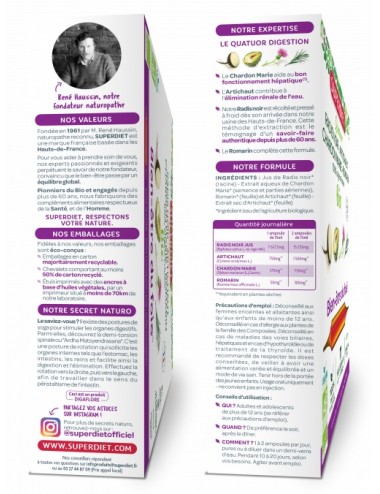 Super Diet Quatuor Bio Bien Être du Foie 20 ampoules