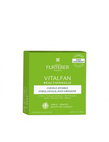 René Furterer VITALFAN Réactionnelle Cheveux Affaiblis Complément Alimentaire 30 Capsules